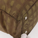 CHANEL New Travel Line Tote Bag Nylon Khaki CC Auth 143817-16
