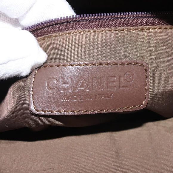 CHANEL New Travel Line Tote Bag Nylon Khaki CC Auth 143817