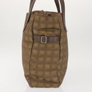 CHANEL New Travel Line Tote Bag Nylon Khaki CC Auth 143817-4