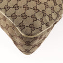 GUCCI GG Canvas Tote Bag Beige Gold 121023 Auth 143818-13