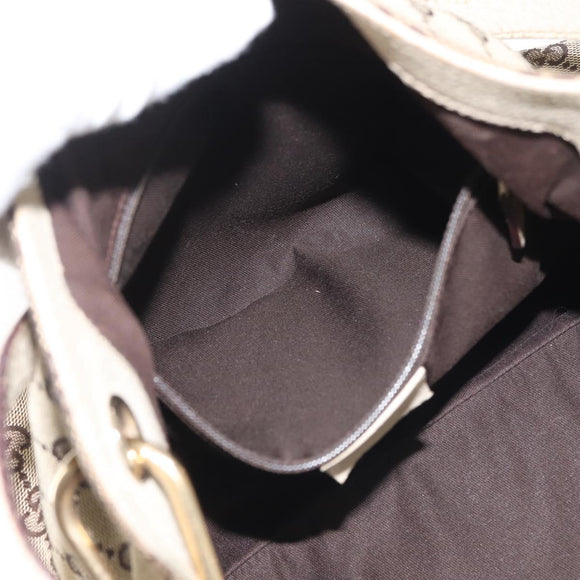 GUCCI GG Canvas Tote Bag Beige Gold 121023 Auth 143818