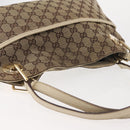GUCCI GG Canvas Tote Bag Beige Gold 121023 Auth 143818-6