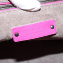 BOTTEGA VENETA INTRECCIATO Hobo Shoulder Bag Leather Pink Silver Auth 143823V-16