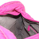 BOTTEGA VENETA INTRECCIATO Hobo Shoulder Bag Leather Pink Silver Auth 143823V-18