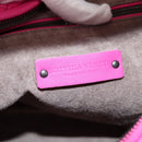 BOTTEGA VENETA INTRECCIATO Hobo Shoulder Bag Leather Pink Silver Auth 143824V-16