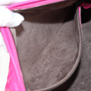 BOTTEGA VENETA INTRECCIATO Hobo Shoulder Bag Leather Pink Silver Auth 143824V-20