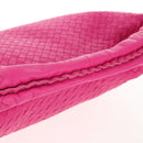 BOTTEGA VENETA INTRECCIATO Hobo Shoulder Bag Leather Pink Silver Auth 143824V-8