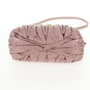 Miu Miu Matelasse Hand Bag Leather Pink Gold Auth 143825V-5