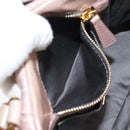 Miu Miu Matelasse Hand Bag Leather Pink Gold Auth 143825V-25