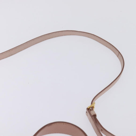 Miu Miu Hand Bag Leather 2way Pink Gold Auth 143829