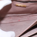 Miu Miu Hand Bag Leather 2way Pink Gold Auth 143829-11