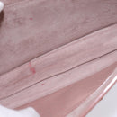 Miu Miu Hand Bag Leather 2way Pink Gold Auth 143829-24