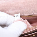Miu Miu Hand Bag Leather 2way Pink Gold Auth 143829-12