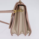 Miu Miu Hand Bag Leather 2way Pink Gold Auth 143829-4