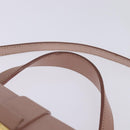 Miu Miu Hand Bag Leather 2way Pink Gold Auth 143829-14