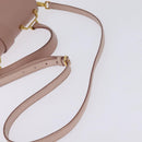 Miu Miu Hand Bag Leather 2way Pink Gold Auth 143829-8