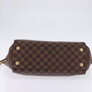 LOUIS VUITTON Damier Ebene Greenwich Hand Bag 2way N41337 LV Auth 143834-5