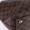 LOUIS VUITTON Damier Ebene Greenwich Hand Bag 2way N41337 LV Auth 143834-17