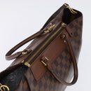 LOUIS VUITTON Damier Ebene Greenwich Hand Bag 2way N41337 LV Auth 143834-6