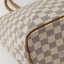 LOUIS VUITTON Damier Azur Saleya MM Tote tas N51185 LV Auth 143835-14