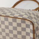 LOUIS VUITTON Damier Azur Saleya MM Tote Bag N51185 LV Auth 143835-12