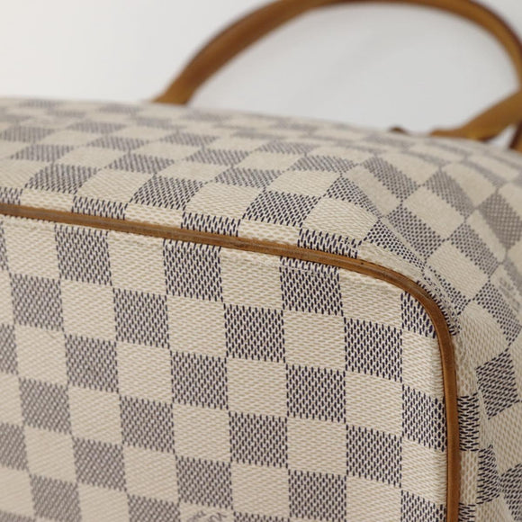 LOUIS VUITTON Damier Azur Saleya MM Tote tas N51185 LV Auth 143835