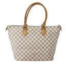 LOUIS VUITTON Damier Azur Saleya MM Tote Bag N51185 LV Auth 143835-3