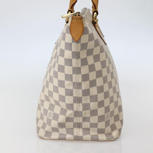 LOUIS VUITTON Damier Azur Saleya MM Tote Bag N51185 LV Auth 143835