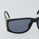 CHANEL COCO Mark Sunglasses Plastic Black CC Auth 143837-6