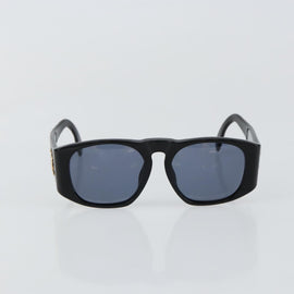 CHANEL COCO Mark Matelasse Sunglasses plastic Black CC Auth 143838 - 0