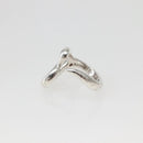 TIFFANY&Co. Open Heart Ring Ag925 Silver Auth 143839-3