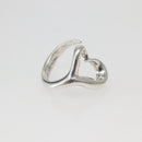 TIFFANY&Co. Open Heart Ring Ag925 Silver Auth 143839-4