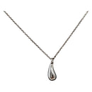 TIFFANY&Co. Teardrop Necklace Ag925 Silver Auth 143840-1