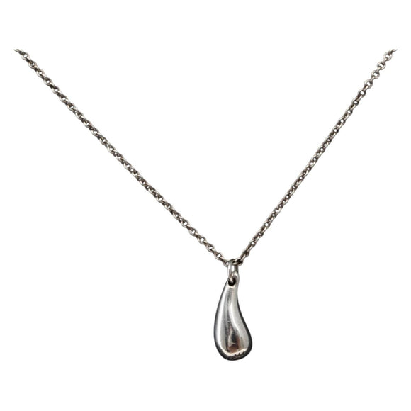 TIFFANY&Co. Teardrop Necklace Ag925 Silver Auth 143840