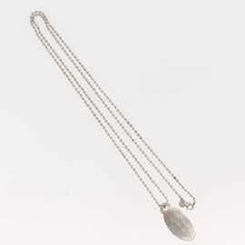 TIFFANY&Co. Return to Oval Tag Necklace Ag925 Silver Auth 143842 - 0
