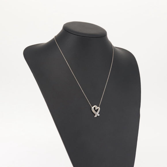 TIFFANY&Co. Loving Heart Necklace Ag925 Silver Auth 143846