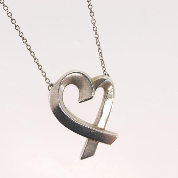 TIFFANY&Co. Loving Heart Necklace Ag925 Silver Auth 143846