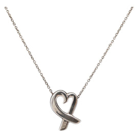 TIFFANY&Co. Loving Heart Necklace Ag925 Silver Auth 143847