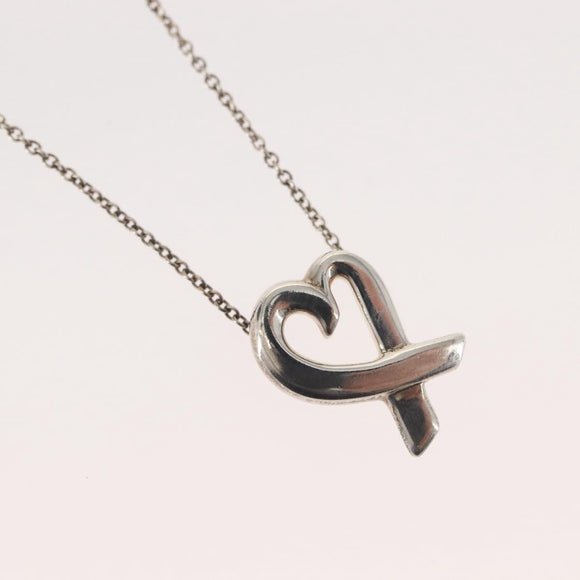 TIFFANY&Co. Loving Heart Necklace Ag925 Silver Auth 143847