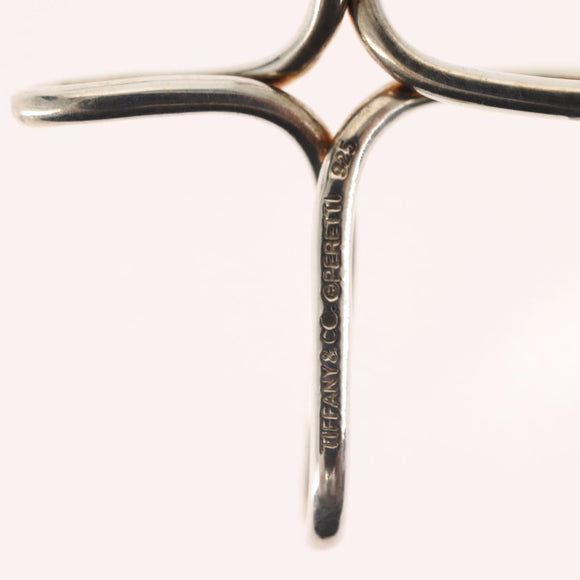 TIFFANY&Co. Open Cross Necklace Ag925 Silver Auth 143848