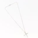 TIFFANY&Co. Open Cross Necklace Ag925 Silver Auth 143848-2