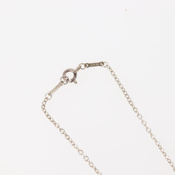 TIFFANY&Co. Open Cross Necklace Ag925 Silver Auth 143848