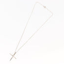 TIFFANY&Co. Open Cross Necklace Ag925 Silver Auth 143848-8