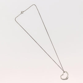 TIFFANY&Co. Open Heart Necklace Ag925 Silver Auth 143849 - 0