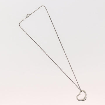 TIFFANY&Co. Open Heart Necklace Ag925 Silver Auth 143849 - 0