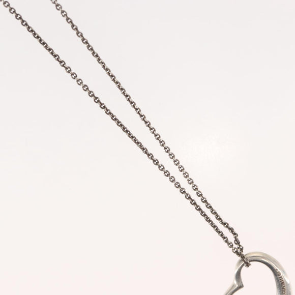 TIFFANY&Co. Open Heart Necklace Ag925 Silver Auth 143849