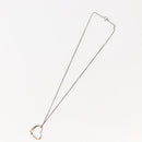 TIFFANY&Co. Open Heart Necklace Ag925 Silver Auth 143849-7