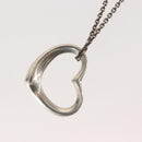 TIFFANY&Co. Open Heart Necklace Ag925 Silver Auth 143849-8