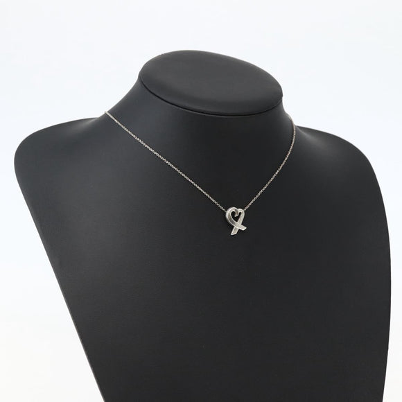TIFFANY&Co. Loving Heart Necklace Ag925 Silver Auth 143850