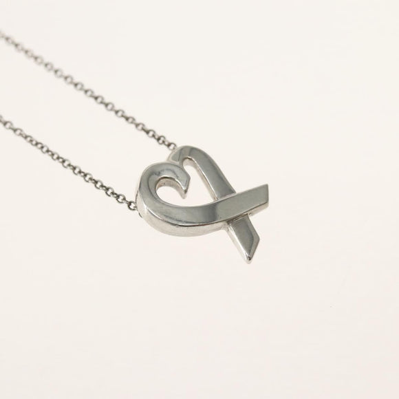 TIFFANY&Co. Loving Heart Necklace Ag925 Silver Auth 143850
